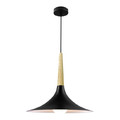 GoodHome Pendant Lamp Arraqis E27 38cm, black