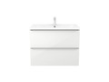 GoodHome Nira White Countertop Basin 81cm