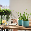 GRADVIS Plant pot, in/outdoor blue-turquoise, 12 cm