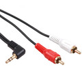 Cable 3.5mm mini jack 2RCA 3m black MCTV-825