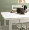 NORDVIKEN Extendable table, white, 210/289x105 cm