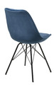 Chair Eris, velvet, blue