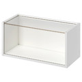 BRÄNNBOLL Wall-mounted display cabinet, white, 50x25x25 cm