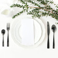 Cutlery Set Charbon 16pcs, black