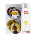 Glass Motiv Magnet 3.5cm 2pcs Coffee/Grinder