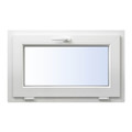 Tilt Window Hopper PVC Triple-Pane 865 x 535 mm, white