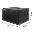 Qoltec Rack Cabinet 19" 6U, 600x600x370mm