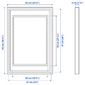 RÖDALM Frame, white, 61x91 cm