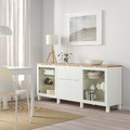 BESTÅ Storage combination with drawers, Sindvik white/Lappviken/Stubbarp white, 180x42x76 cm