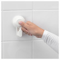 TISKEN Toilet roll holder with suction cup, white