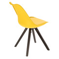 Dining Chair Norden Star Square, black/yellow