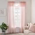 MOALISA Curtains, 1 pair, pale pink, pink, 145x300 cm