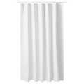 LUDDHAGTORN Shower curtain, white, 180x200 cm