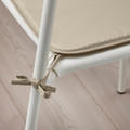 BRÄMÖN Chair pad, grey-beige in/outdoor, 34x34x1 cm