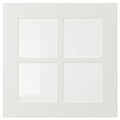 STENSUND Glass door, white, 40x40 cm