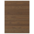 STENSTA Cover panel, dark brown ash veneer, 62x80 cm