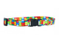 Matteo Dog Collar Plastic Buckle 25mm, puzzle