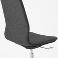 LÅNGFJÄLL Office chair, Gunnared dark grey/white, 68x68 cm