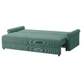 DÅNHULT 3-seat sofa-bed, Kelinge grey-turquoise