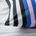 SNÖDROTTNING Pillowcase, multicolour/striped, 50x60 cm