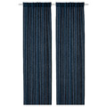 DYTÅG Curtains, 1 pair, dark blue, 145x300 cm