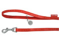 Zolux Dog Leash Mac Leather 20mm/1.2m, red