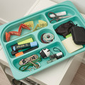 TROFAST Storage combination with box/trays, white turquoise/white, 34x44x56 cm