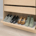 KOMPLEMENT Pull-out tray with shoe insert, white stained oak effect/light grey, 100x35 cm