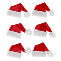 Craft Christmas Self-Adhesive Decoration Set Santa Hat 6pcs