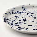 SILVERSIDA Plate, patterned/blue, 26 cm