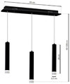 Pendant Lamp LED Carbon 3 x 5 W