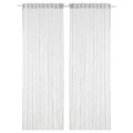 DVÄRGRÖRFLY Sheer curtains, 1 pair, off-white, 145x300 cm