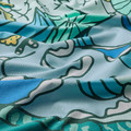 BLÅVINGAD Duvet cover and pillowcase, turtle pattern/turquoise, 150x200/50x60 cm