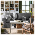 EVERTSBERG 2-seat sofa with storage, Skiftebo/dark grey