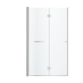 GoodHome Foldable Shower Door Beloya 120 cm, chrome/transparent