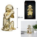 Decorative Figure Monkey Size L, gold