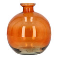 Glass Vase 15x17cmm, orange