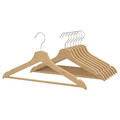 BUMERANG Hanger, natural, 8 pack