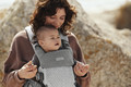 BABYBJÖRN Bib for Baby Carrier Harmony - Light Grey