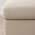 VIMLE Footstool with storage, Hallarp beige