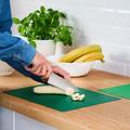 FINFÖRDELA Bendable chopping board, green/bright green, 28x36 cm