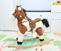 Milly Mally Rocking Horse, dark brown/white, 3+