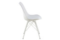 Chair Eris, PP/faux leather, 1pc, white/white