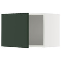 METOD Wall cabinet, white/Havstorp deep green, 60x40 cm