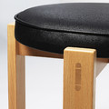 HOLMSJÖ Stool, beech/Jonsbyn black