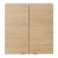 Bathroom Wall Cabinet GoodHome Imandra 60x60x15cm, wood