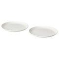 FRÖJDEFULL Side plate, white, 19 cm