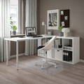 KALLAX / LAGKAPTEN Desk combination, white, 77x179x147 cm