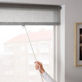 LÅNGDANS Roller blind, grey, 100x250 cm