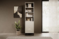 Shelving Unit Asha 50cm, cashmere/black